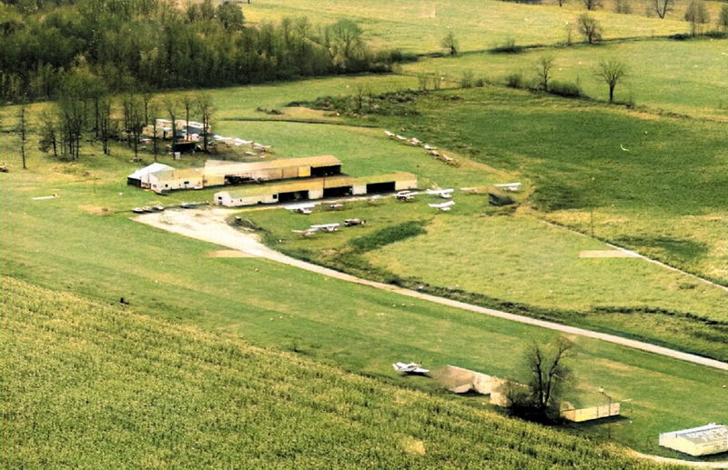 Spencer Landing Field - Photo From Abandoned Airports - Mike Denja Colorization